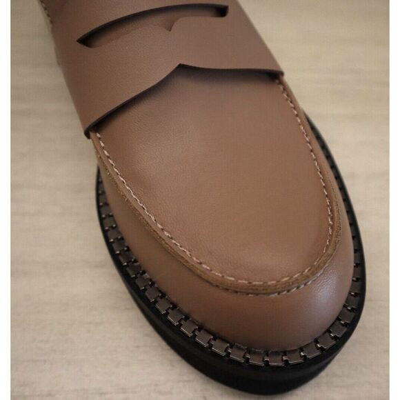 BCBGeneration GN237324 Women's Sz 7M Taupe Sabin Platform Penny Loafers - Picture 2 of 9